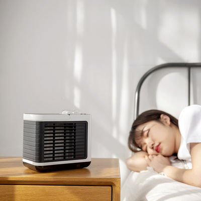 नेगेटिव आयन एयर कूलर फैन: पोर्टेबल एयर कंडीशनर, 3 स्पीड और गर्म रोशनी