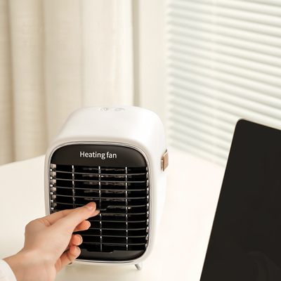 एबीएस पर्सनल इलेक्ट्रिक फैन हीटर 600W 900W सिरेमिक स्मॉल स्पेस हीटर फैन