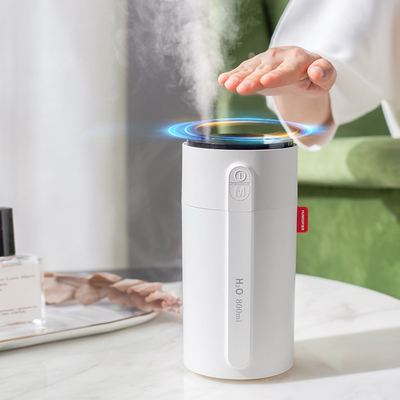 2000mah 800ml पोर्टेबल रिचार्जेबल Humidifier LED लाइट सेंसिंग मिनी Usb