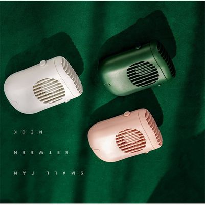 नेकलेस फैन 1200mah बैटरी पोर्टेबल यूएसबी फैन मिनी पहनने योग्य लीफलेस हैंगिंग नेक फैन