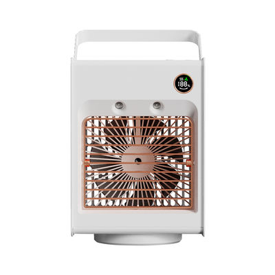 गुणवत्ता  Rechargeable USB Air Cooler Fan 4000mAh Battery Nano Ice Mist Fan कारखाना