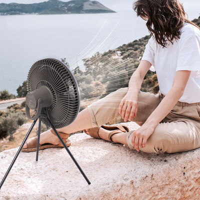 बैटरी 10000mAh रिचार्जेबल टेबल फैन 12 इंच लालटेन एलईडी टेंट लाइट फैन