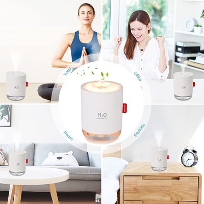 अल्ट्रासोनिक 500 मिलीलीटर पोर्टेबल मिनी Humidifier
