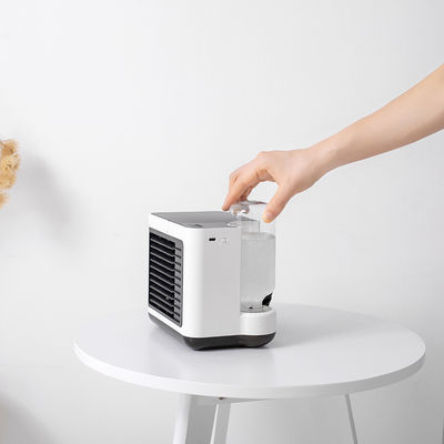 डेस्क कूलिंग मिस्ट फैन एलईडी लाइट स्प्रे के साथ कार्यालय घर के लिए 3 पवन गति मोड