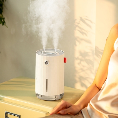 यूएसबी 4000mah बैटरी संचालित Humidifier अल्ट्रासोनिक 1100ml डेस्कटॉप एयर Humidifier